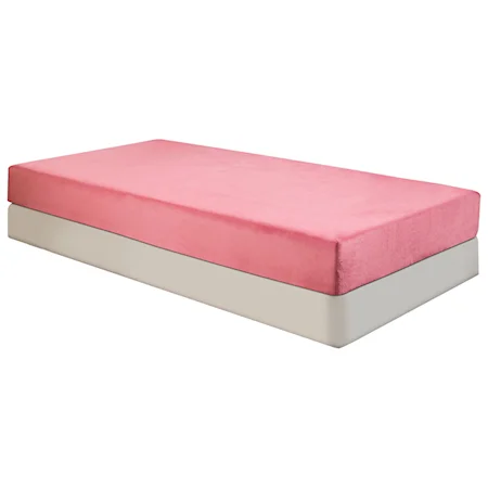 Full Pink 7" Memory Foam Mattress and Promotional Foundation